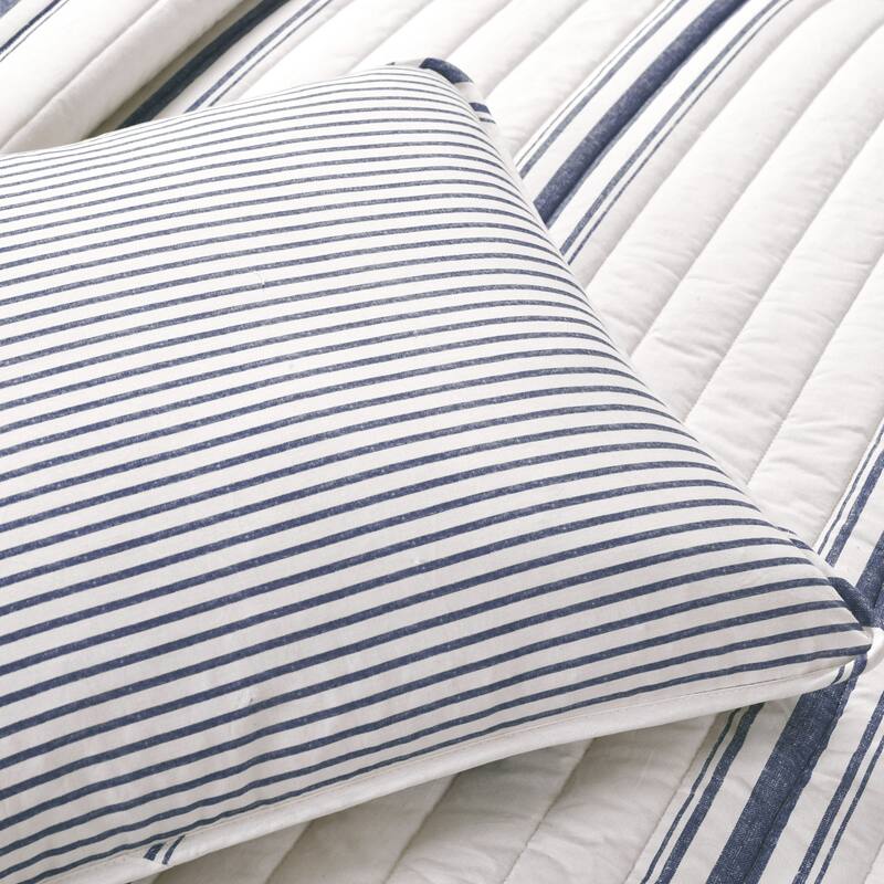 Lush Decor Farmhouse Stripe 3 Piece Quilt Set