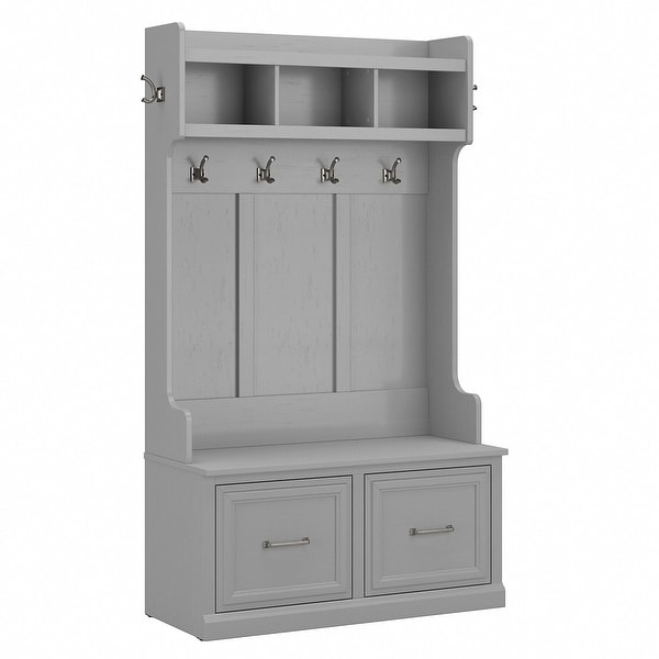 Bush furniture hall best sale tree with storage bench