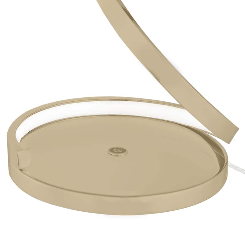 Modern Spiral Dimmable Integrated LED Table Lamp - N/A