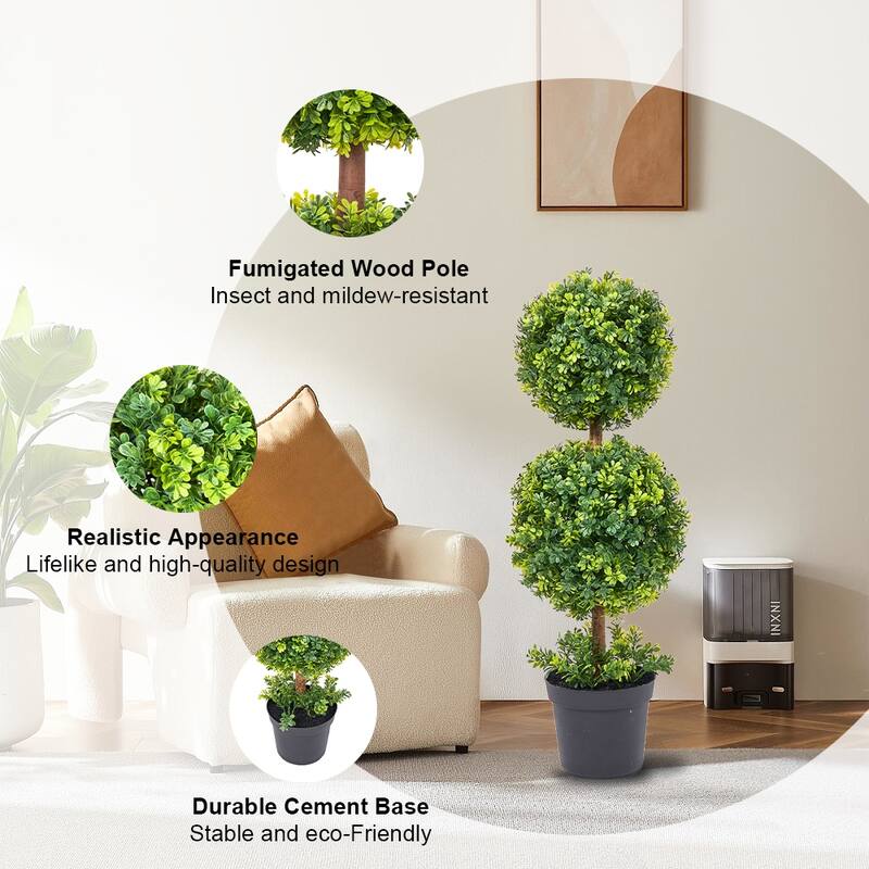 Artificial Boxwood Topiary Tree 3Ft/3.7Ft/4.2Ft