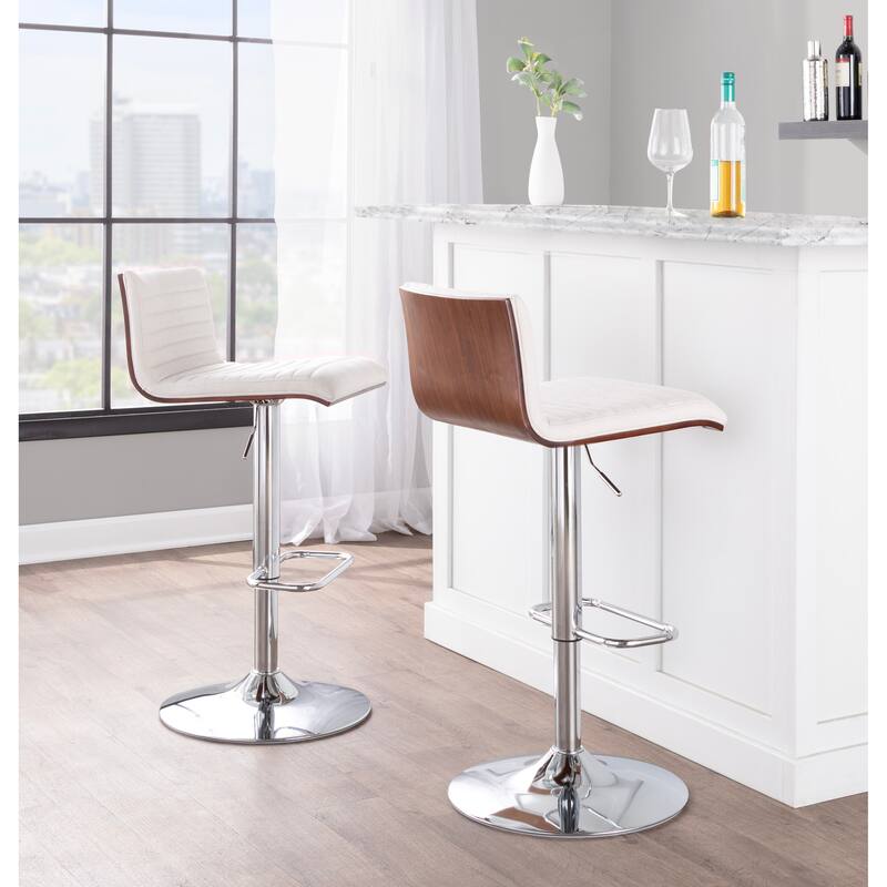 Carson Carrington Tyra Adjustable Bar Stool (Set of 2)