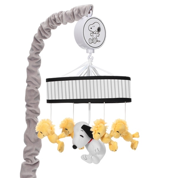 Lambs Ivy Classic Snoopy Woodstock Musical Baby Crib Mobile