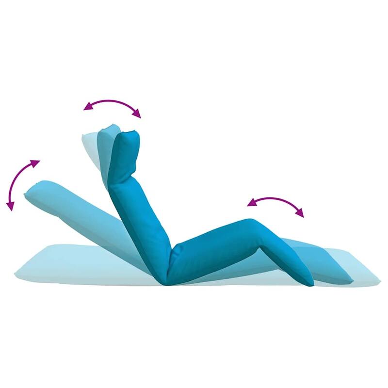 vidaXL Folding Sun lounger Oxford Fabric