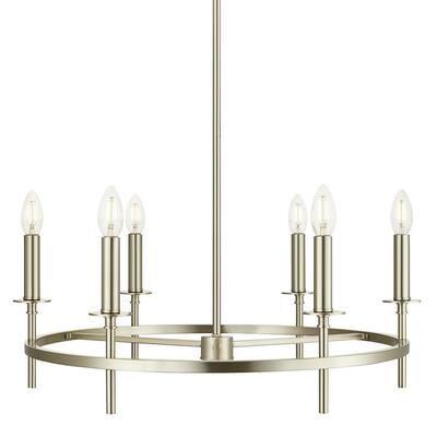 Bellevue SHCH61768 6 Light 25" Wide Taper Candle Style Chandelier