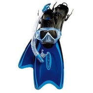 Cressi Unisex-Adult Palau Bag Mask Snorkel Fin Combo