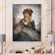 preview thumbnail 6 of 6, Designart 'Vintage Sensual Woman Painting II' Glam Framed Canvas artwork 12 in. wide x 20 in. high - White