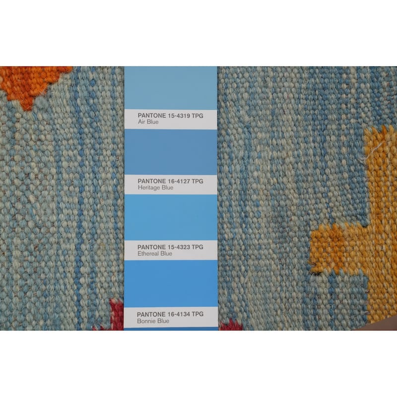 Hand Woven Southwestern Wool Multi-Colored Geometric Area Rug - 9' 9'' X 7' 10''