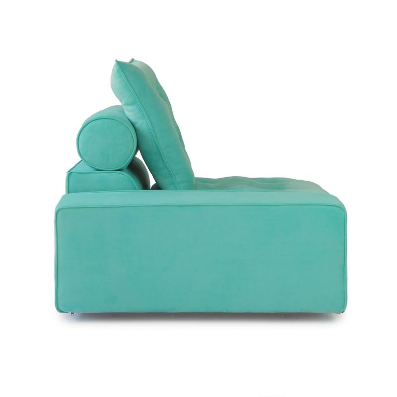 4 - Piece Frosted Velvet Sectional Sofa Oversize Lounge Sleep Couch