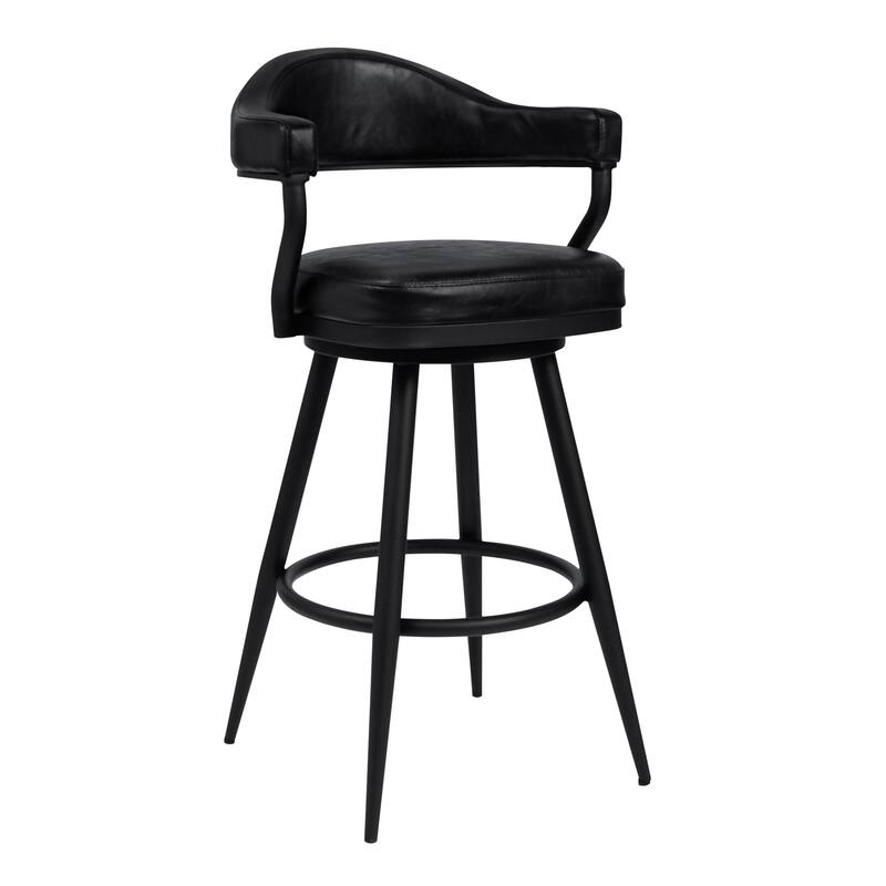 Justin Upholstered Swivel Bar or Counter Stool On Sale Bed Bath