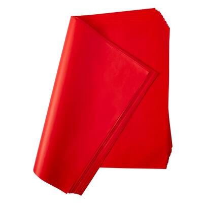 Blue Panda 160 Sheets Red Tissue Paper Bulk Set for Party Gift Wrapping Bags, 15 x 20 Inch
