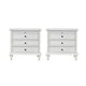 preview thumbnail 33 of 49, Muriel Farmhouse 3 Drawers End Table with Built-In Outlets nad Pull-out Shelf Set of 2 by HULALA HOME