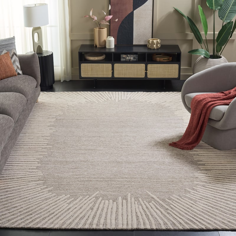 SAFAVIEH Handmade Abstract Sofoula Modern Wool Rug