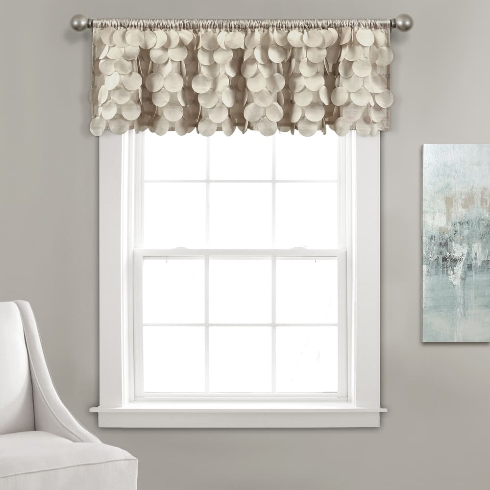 Lush Decor Gigi Delicate Textured Window Valance