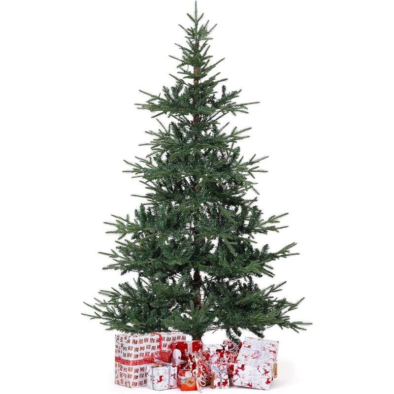 6ft Pre-Lit Artificial Christmas Tree with Lights for Home Decoration - Green
