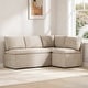 preview thumbnail 14 of 58, Spruce & Spring Modern 74" L-Shaped Dining Bench with Storage, Corner Breakfast Nook Banquette Bench