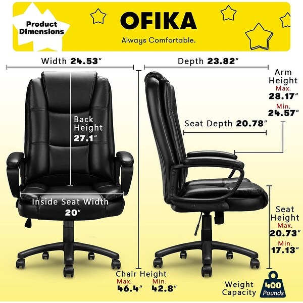 Bossin Big and Tall Office Chair High Back Executive Chair
