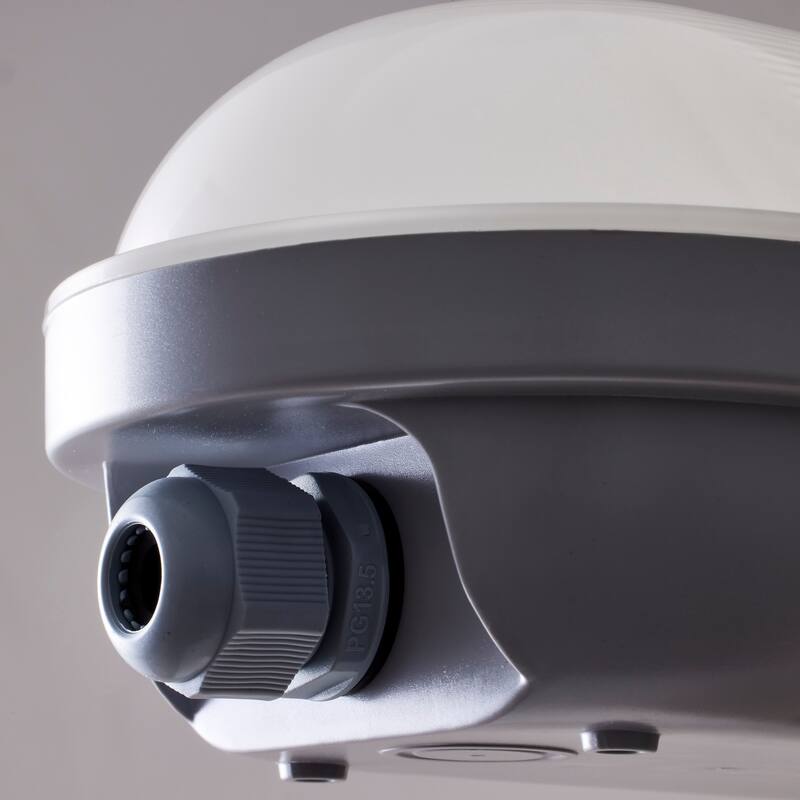 40/50/60 Watt LED 4 Foot Linear Vapor Proof Fixture 3K/4K/5K 120-347 Volt - Gray