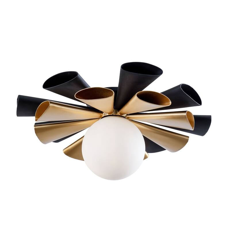 Daphne 1-Light Convertible Flush Ceiling Light/Wall Sconce - 18" Diameter
