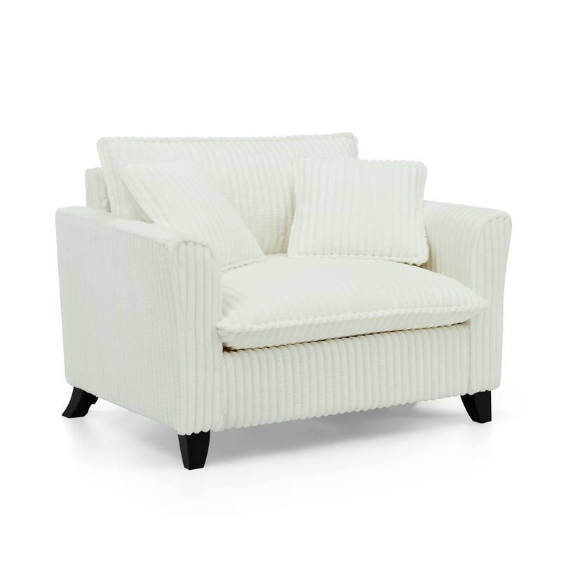Lazy sofa chair, comfortable single-person sofa chair, with a backrest and soft seat cushion, having armrests on both sides