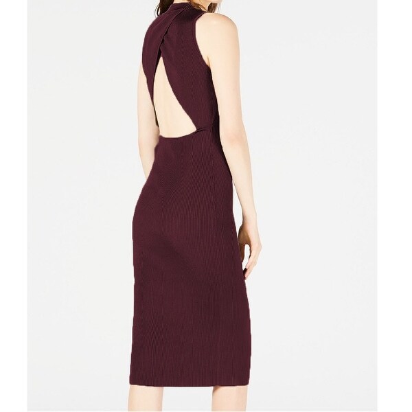 open back sweater dress