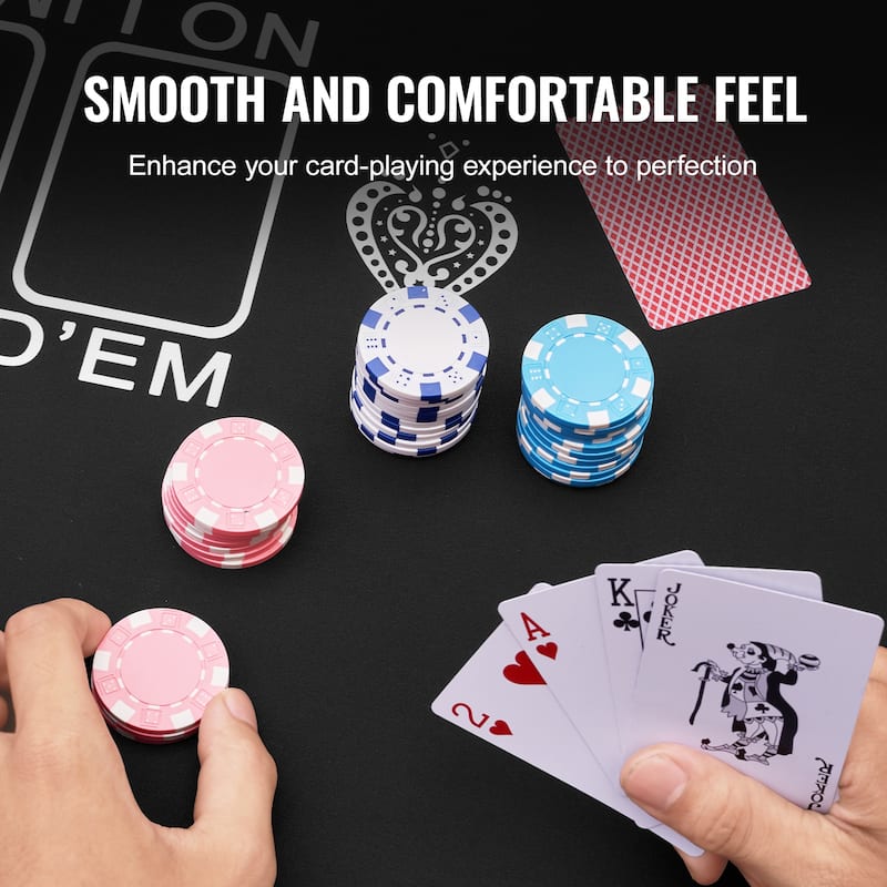 Poker Table Top for Poker Games, Poker Room, Rectangle
