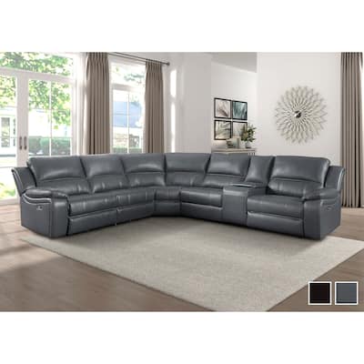 Acadia Transitional Power Reclining Sectional Sofa