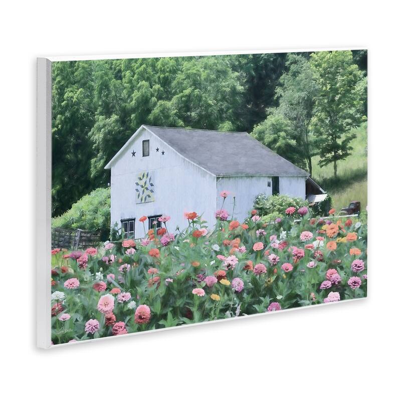 Stupell Countryside House in Garden Wall Plaque Art Design By Lori Deiter