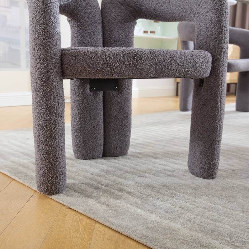 Velvet Fabric Upholstered Accent Chair Set of 2