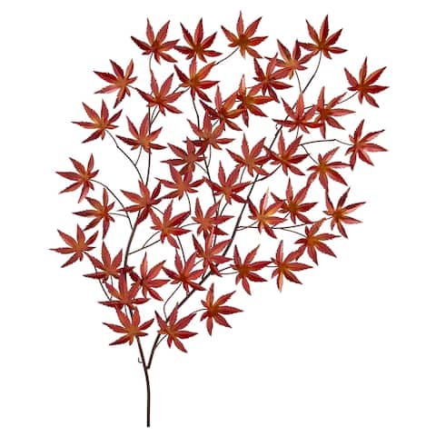 Handcrafted Metal Leaf Wall Art // 29" x 43"