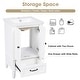 preview thumbnail 6 of 14, 20" Bathroom Vanity with Sink, Bathroom Cabinet with Two Doors, Magnetic Door Stopper and Adiustable Foot Pads, A Drawer