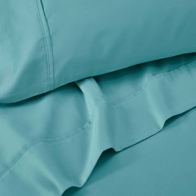 Superior Cotton Blend Solid 1500 Thread Count Deep Pocket Bed Sheet Set
