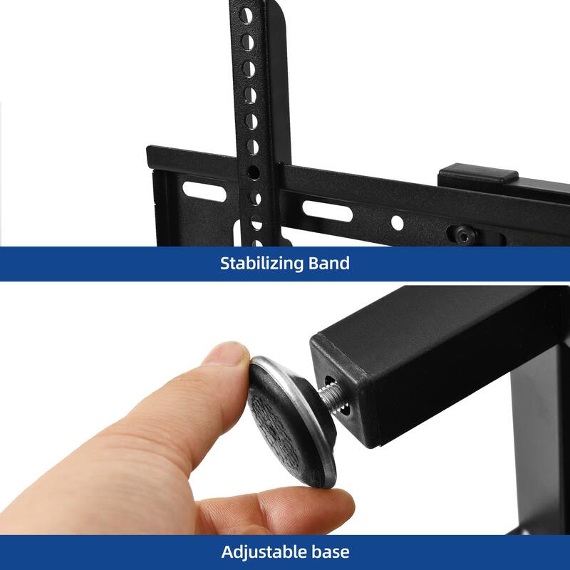 Moasis LED Light TV Stand with Mount, Power Outlet amd USB Port for TVs up to 70"