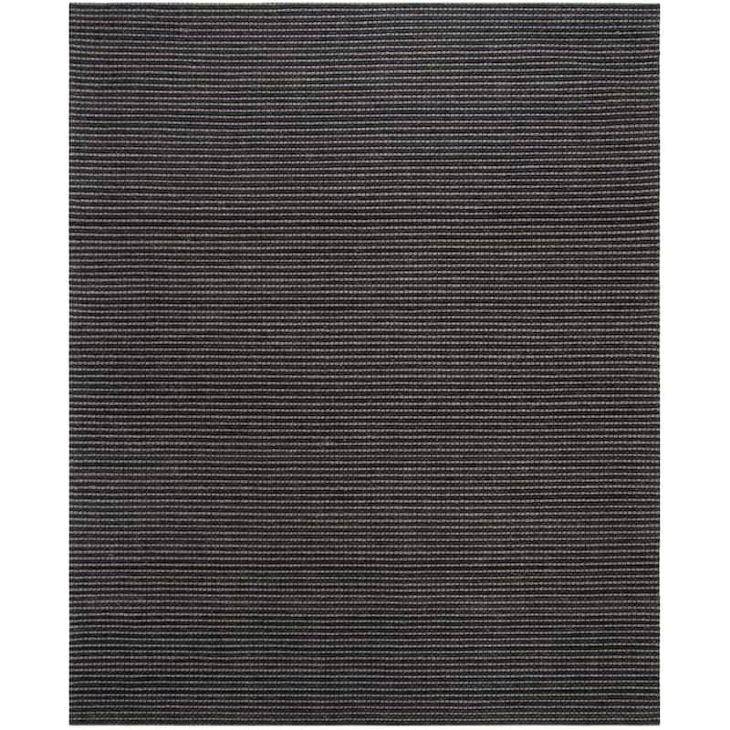 SAFAVIEH Handmade Natura Gerrita Wool Area Rug - 9' x 12' - Grey/Black