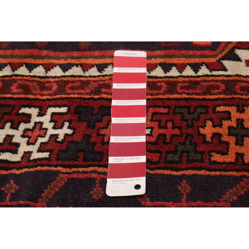 ECARPETGALLERY Hand-knotted Andelz Red Wool Rug - 3'5 x 4'9