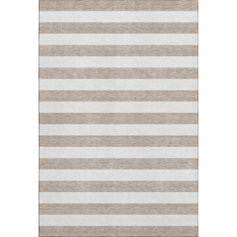 Premium Washable Super Soft Cabana Stripe Mayfield Rug