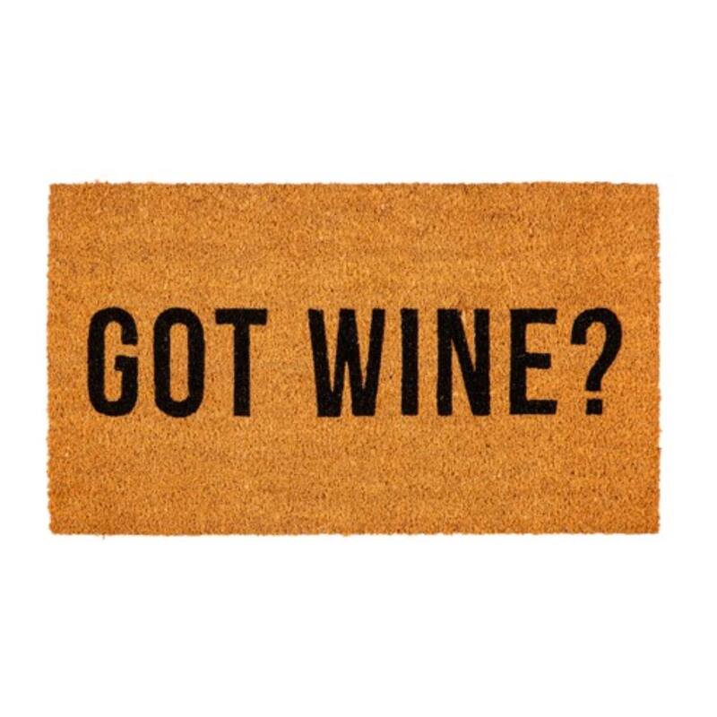 28" x 16" Natural Coir Door Mat, Got Wine? - 28" x 16"