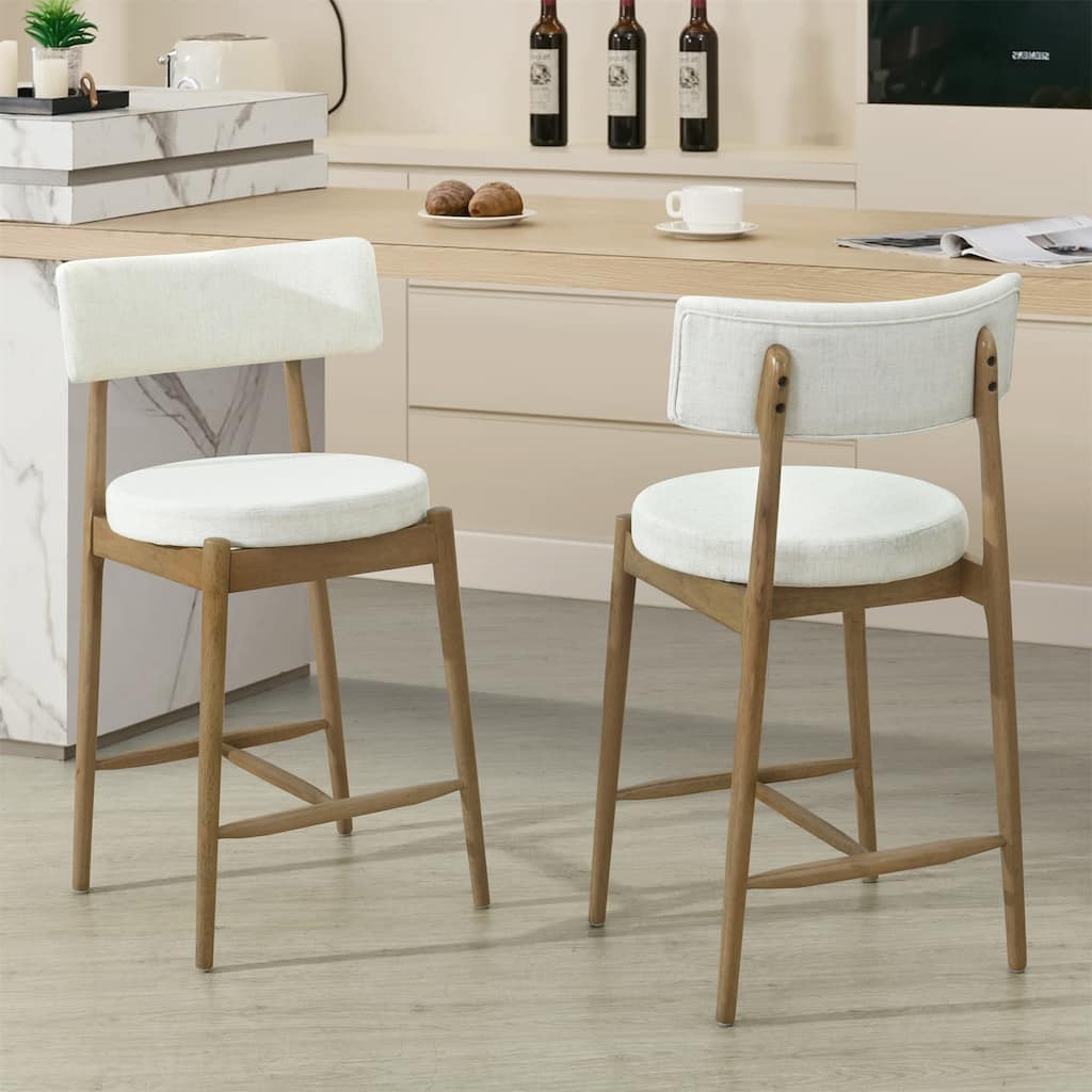 Mid Century Modern Counter Stools (Sets of 2)