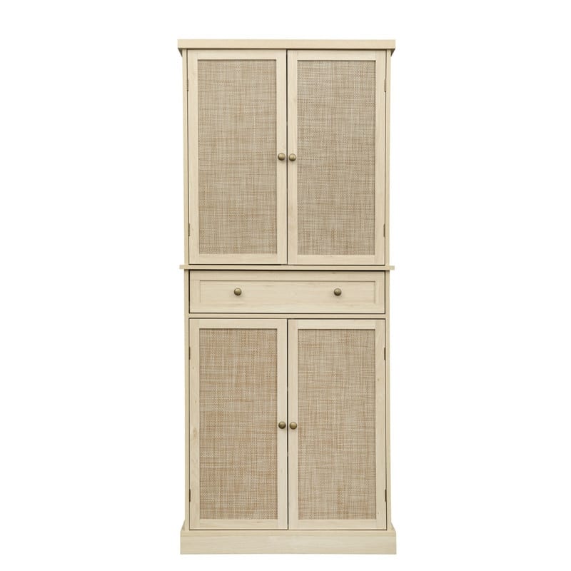 72.33"H Cabinet Storage with 1 Drawer,4 Door and 4 Adjustable Inner Shelves