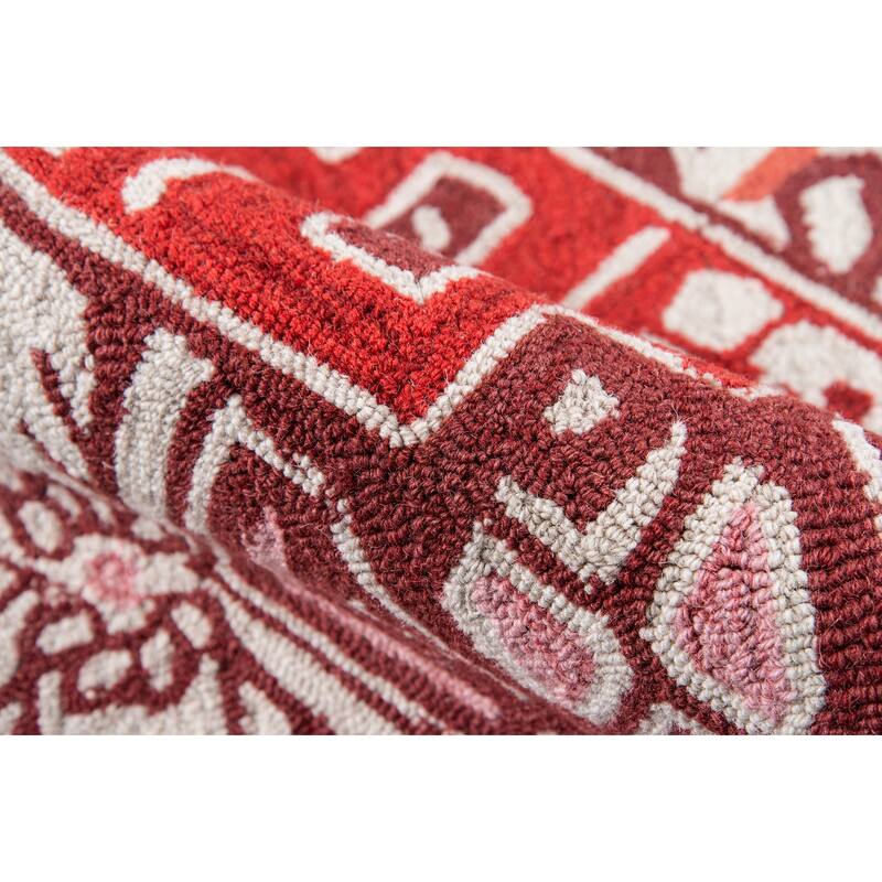 Momeni Tahoe Hand Tufted Wool Red Area Rug