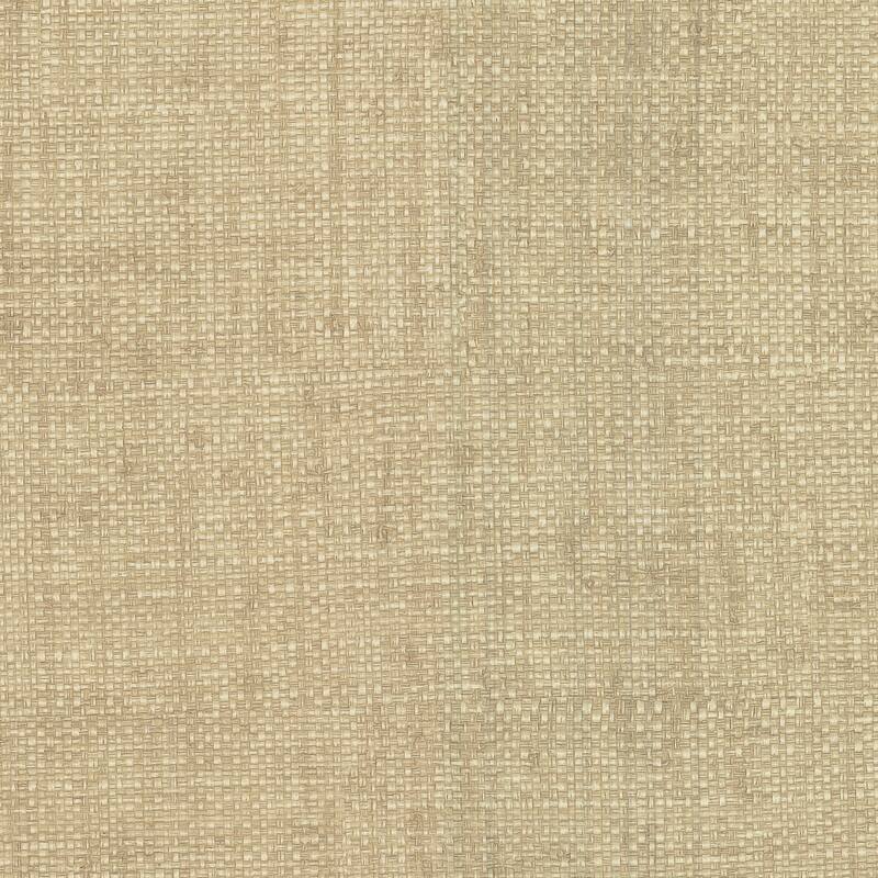 Warner Caviar Beige Basketweave Wallpaper
