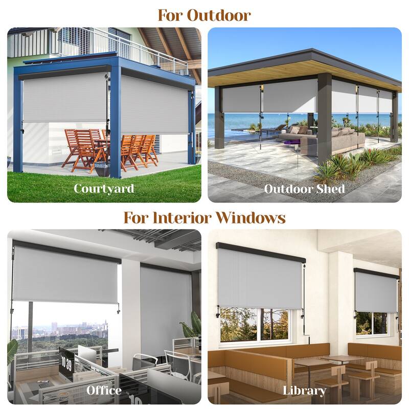 6' x 6' Outdoor Roller Shades