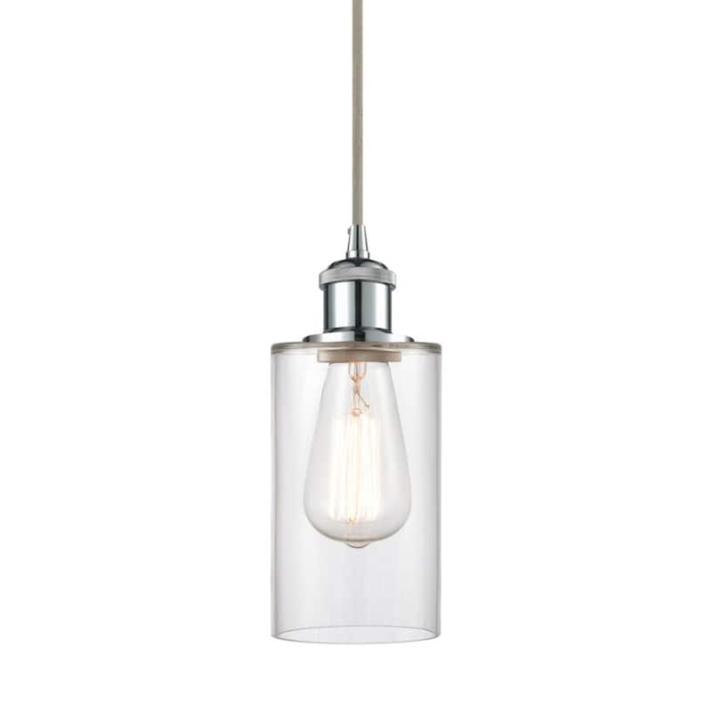 Innovations Lighting 516-1P-10-4 Clymer Pendant Clymer 4" Wide Mini - Clear / Polished Chrome