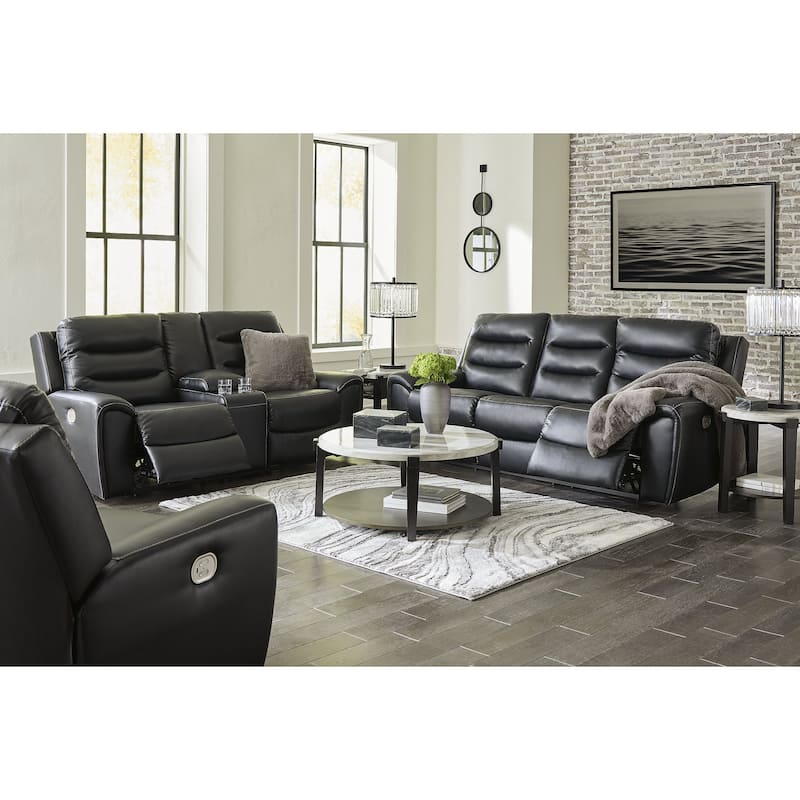 Signature Design by Ashley Warlin Black 3-Piece Upholstery Package - 90" W x 41" D x 40" H