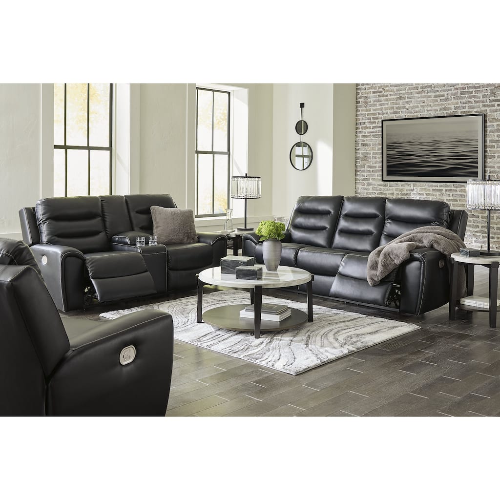 Signature Design by Ashley Warlin Black 3-Piece Upholstery Package - 90" W x 41" D x 40" H
