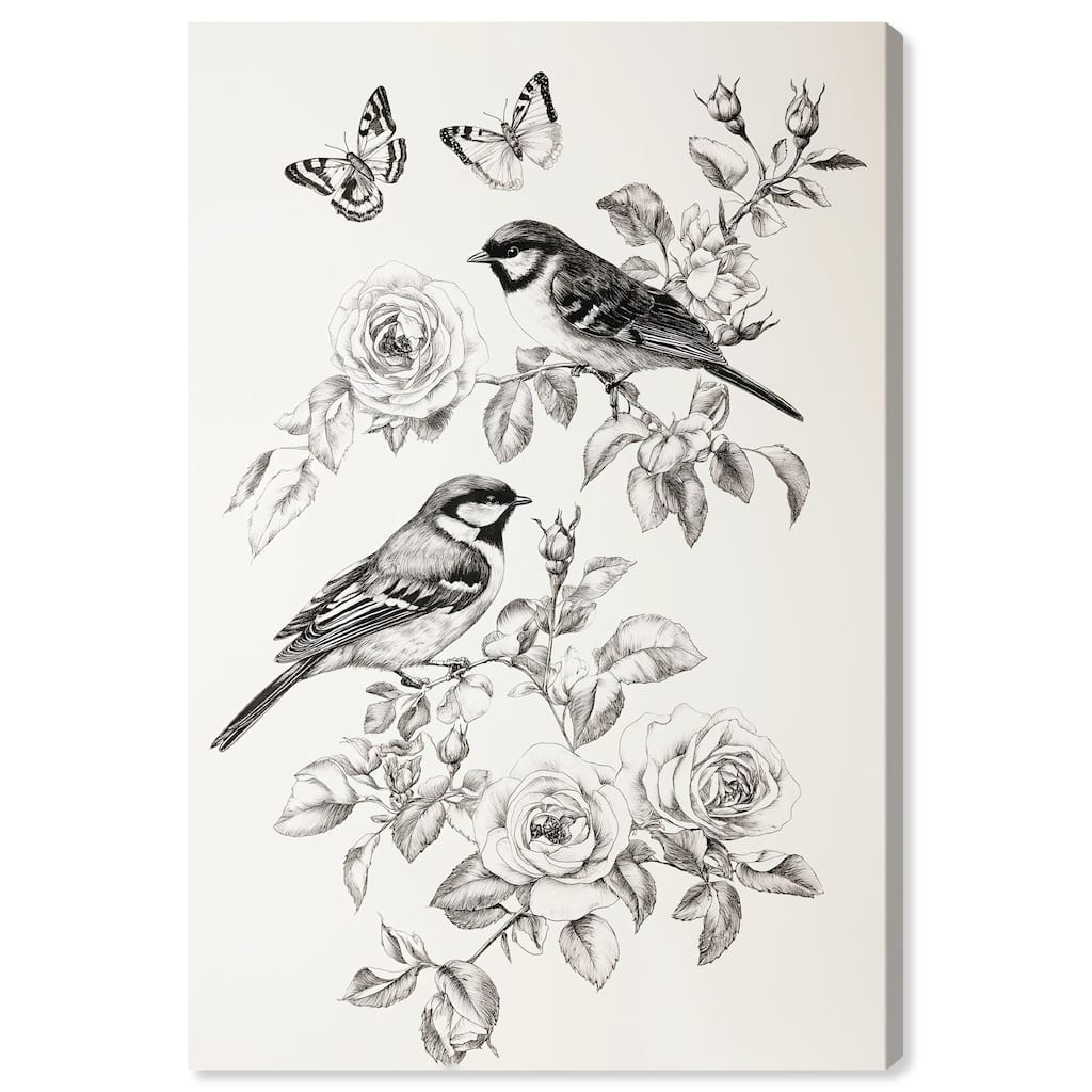 Perched Pair I Canvas by Art Remedy, Gallery Wrapped