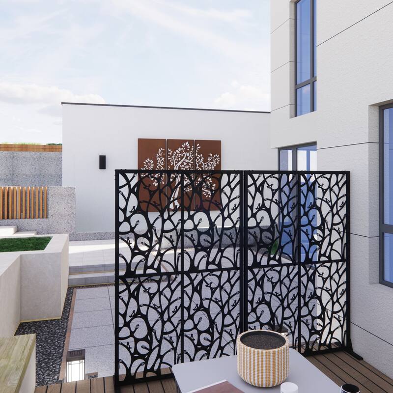 Outdoor and Indoor Divider with Free Standing