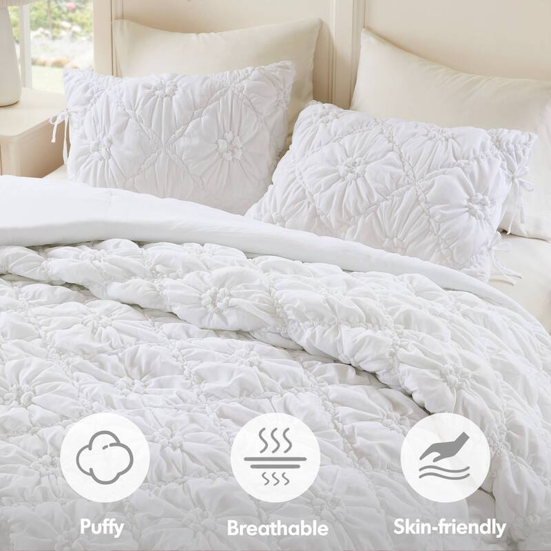 Intelligent Design Lily Embroidered Comforter Set