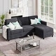 preview thumbnail 28 of 46, Futzca Modern L-shaped Convertible Sectional Sofa w/ Reversible Chaise