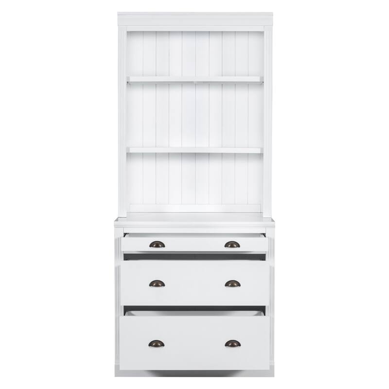 Modern Bookcase Suite with LED Lighting