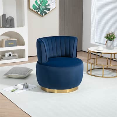 360 Degree Swivel Cuddle Barrel Accent Sofa Chairs, Round Armchairs